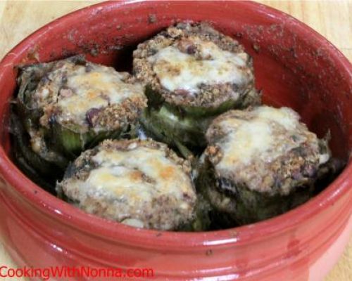 Stuffed Artichokes alla Siciliana